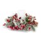 Melrose Set of 6 Frosted Pine and Berry Artificial Christmas Candle Rings 12"